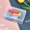 20 Pieces Rectangular Clear Plastic Storage Containers Box with Hinged Lid for Beads and Other Small Craft Items (3.35 x 2.17 x 1.38 inch)